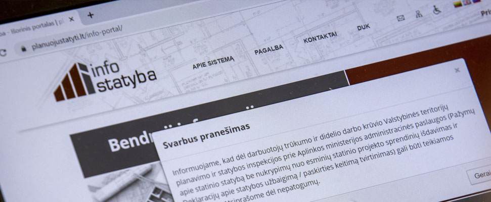 Dokumentų įkėlimas į IS „Infostatybą“ bei su tuo susijusios konsultacijos